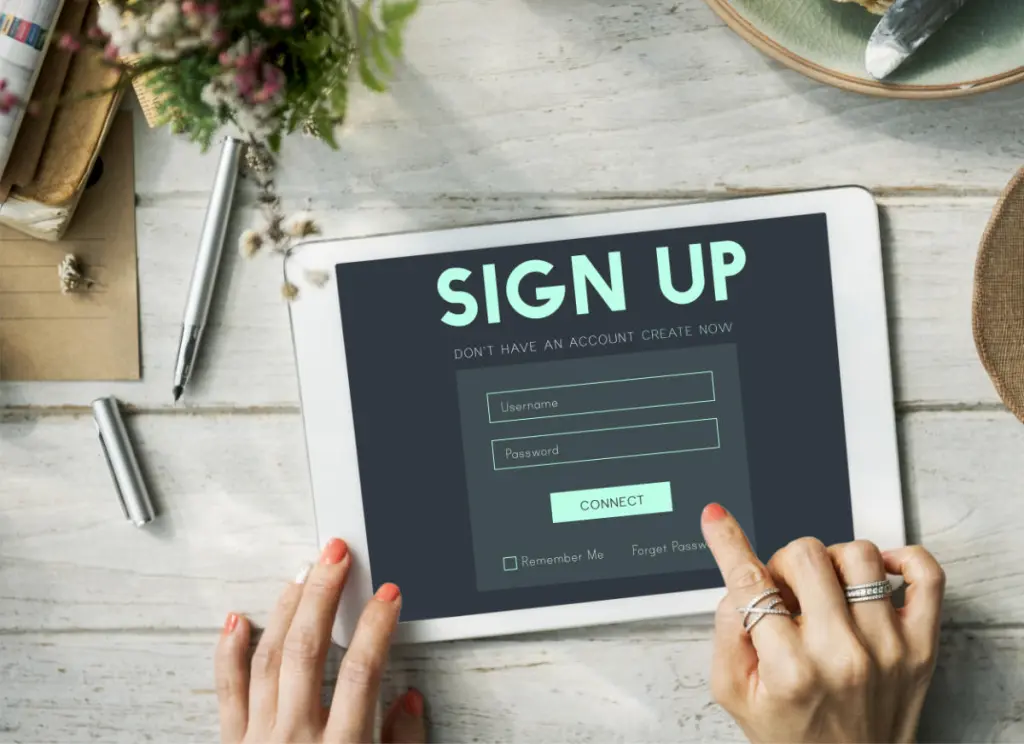 Landing page form