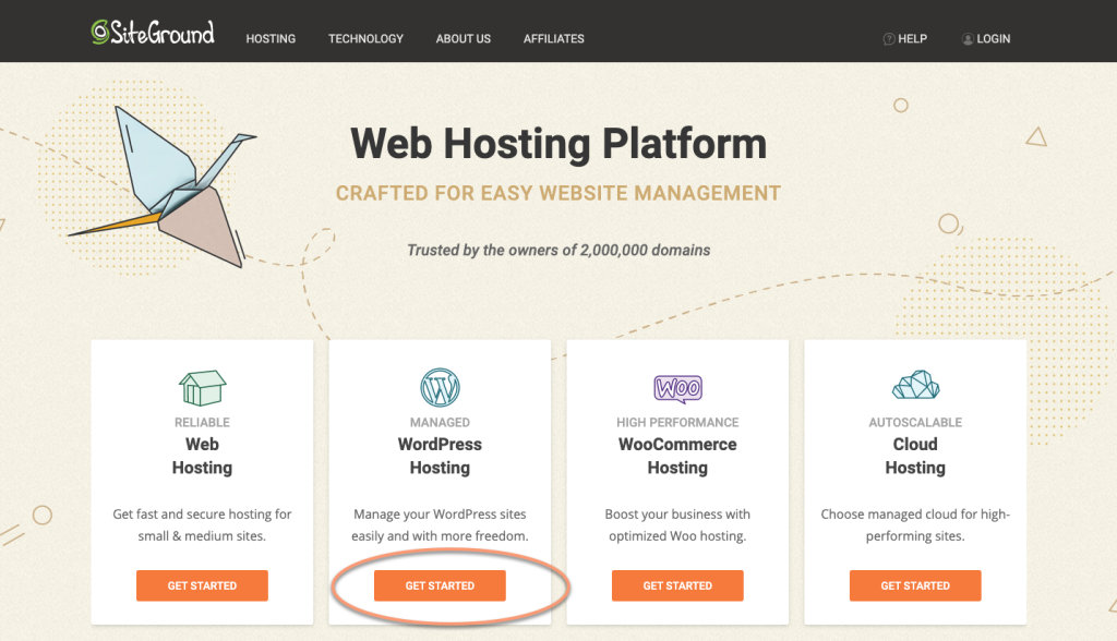 Siteground Home