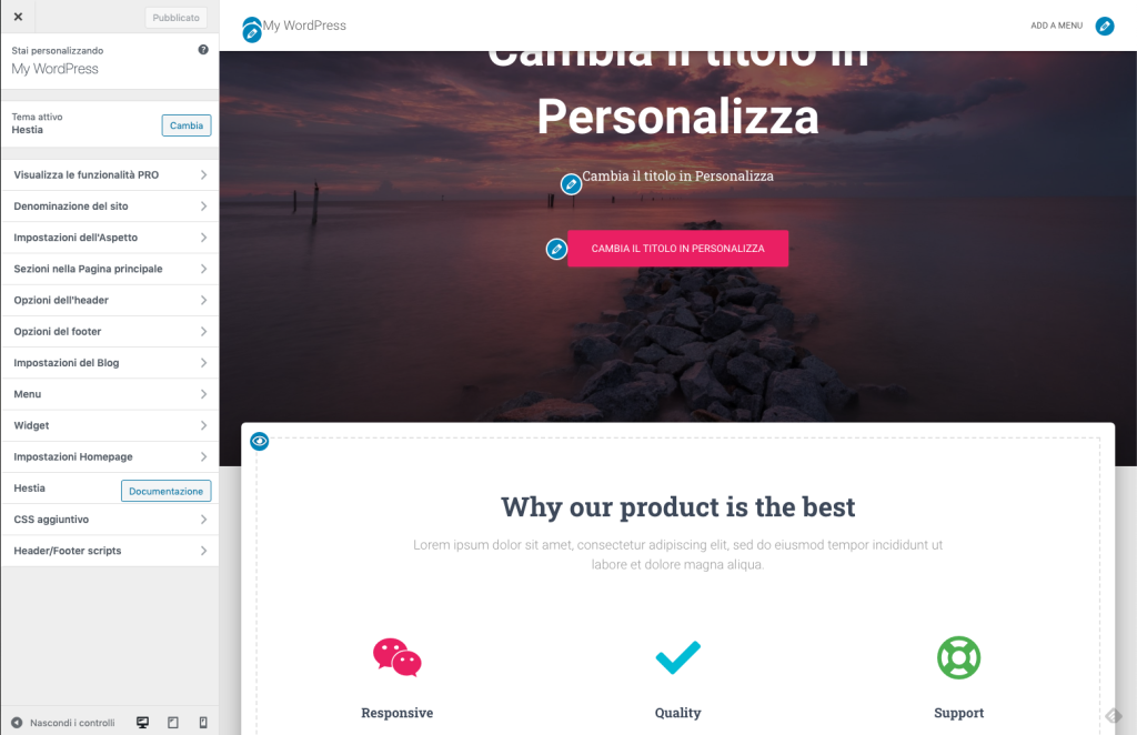 WordPress Customizer