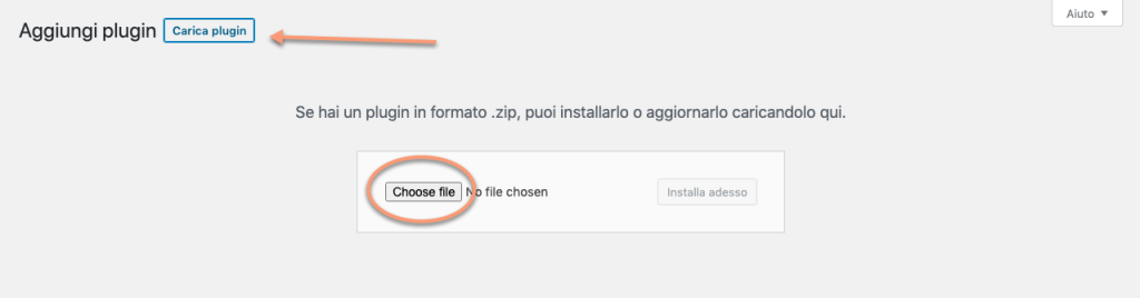 Caricare un plugin manualmente