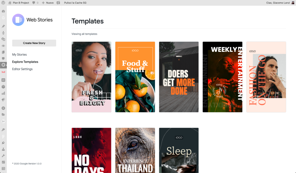 WordPress Web Stories - Slide 1