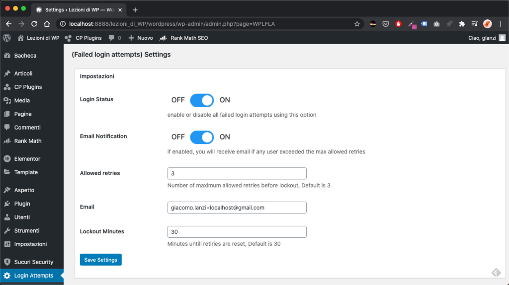 sicurezza wordpress Login LockDown