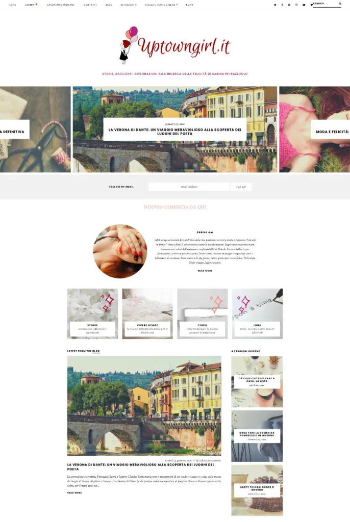 Lifestyle blog - Uptowngirl Screenshot
Come aprire un blog