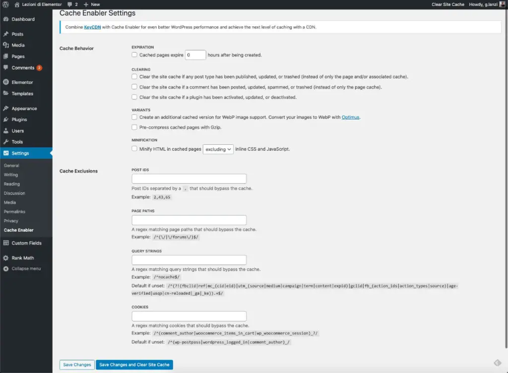 WordPress Cache Plugin Cache Enabler