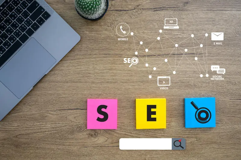 SEO per e-commerce SEO Concept