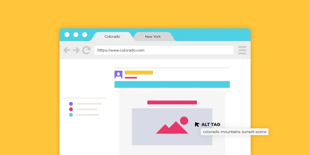 immagini seo alt text