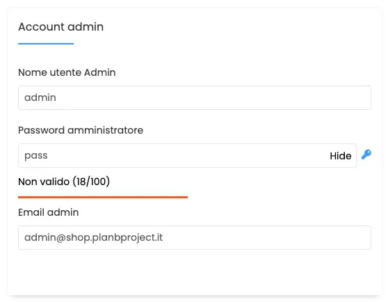 installare wordpress admin