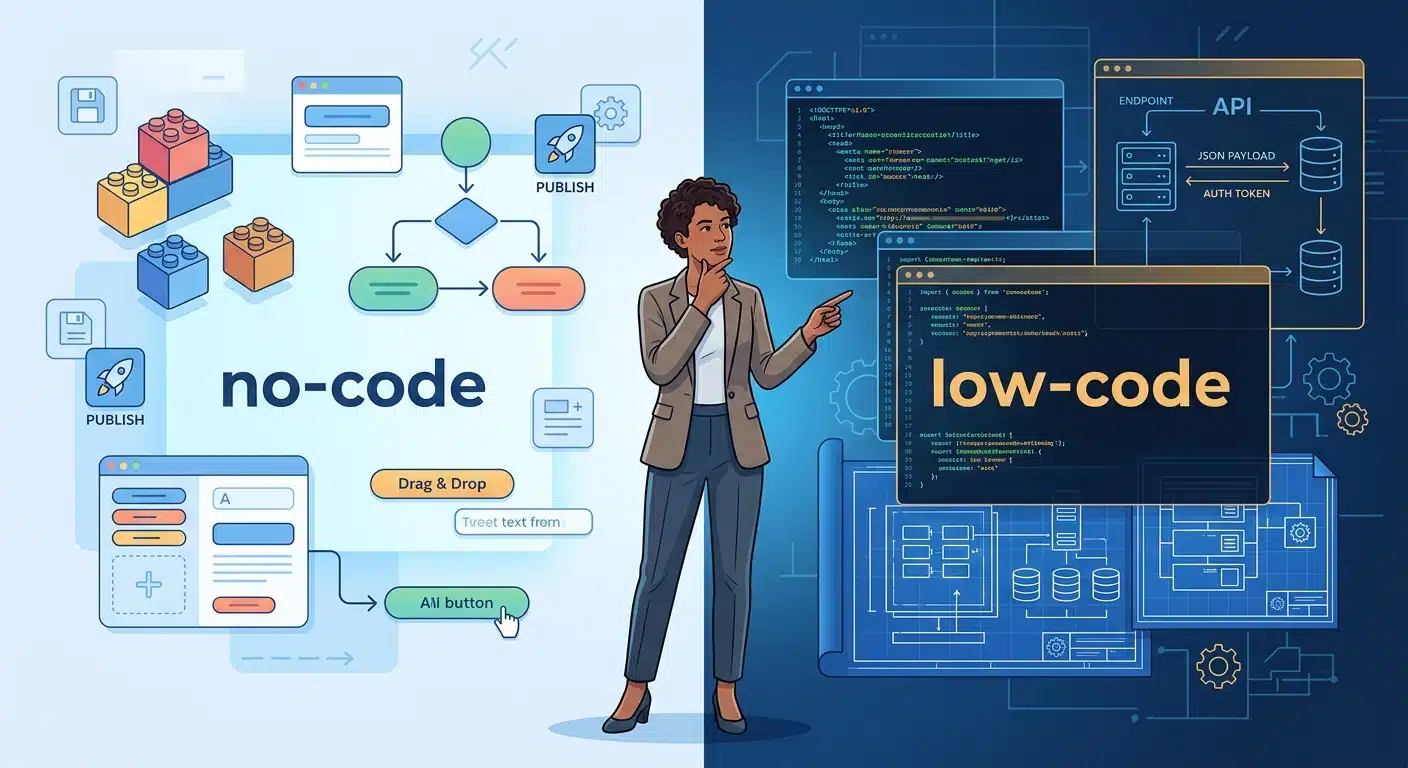 Il no-code ha democratizzato la costruzione del web, ma ha confini precisi. Scopri quando gli strumenti no-code smettono di bastare, quali sono i veri limiti e svantaggi del no-code e perché il codice è la risposta giusta al problema giusto.